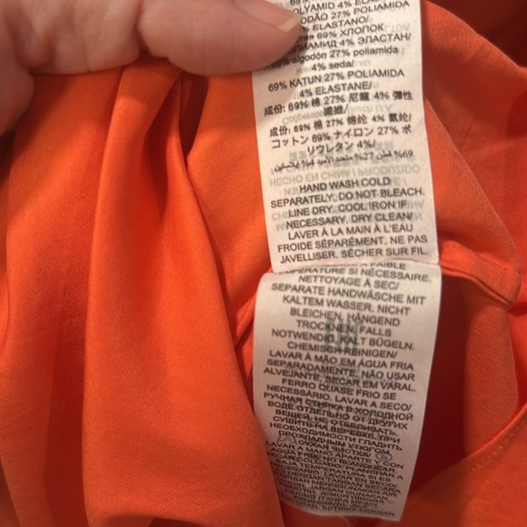 Tory Burch Smocked midi maxi orange dress size XS - Picture 10 of 10